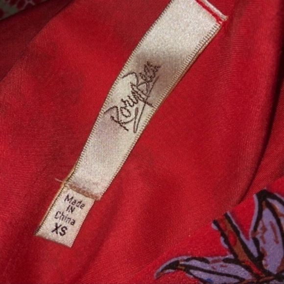 ❣️RORY BECA❣️IRENE T-BACK DRESS WITH SIDE SPLITS XS IN RED - Picture 9 of 9